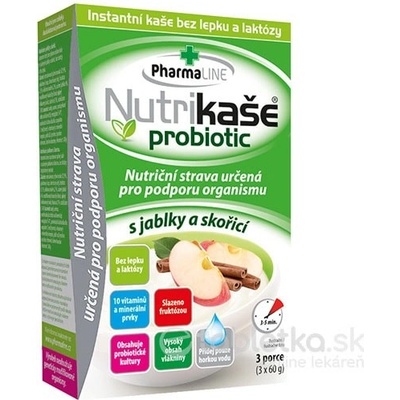 Nutrikaše probiotic s jablky a skořicí 3x60g