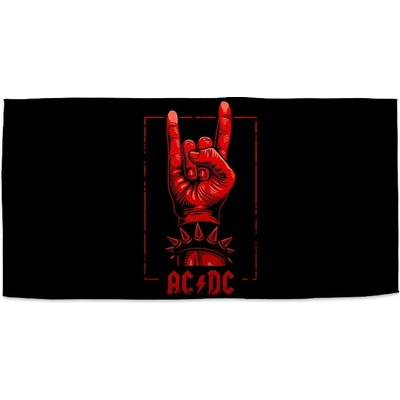 Sablio Uterák ACDC Červená ruka 50 x 100 cm