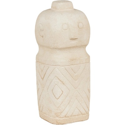 Nordic Living Béžová cementová soška Yoshi 15 cm