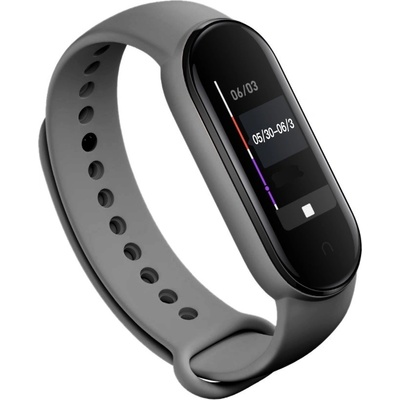 Xiaomi Mi Band 5/6 náhradní náramek Jednobarevný Tmavě-šedá MBS5-TMASED – Zboží Živě