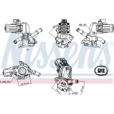 NISSENS AGR - Ventil 98238
