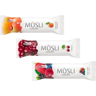 Tekmar Müsli tyčinka Jahoda v jogurte 30g