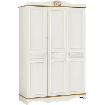 Гардероб Luna 3D бяло и розово