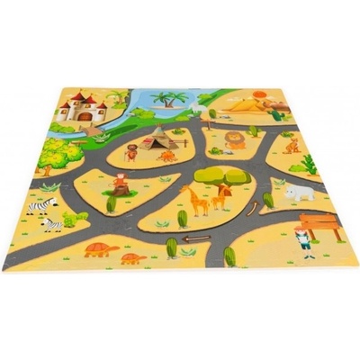 Eco Toys Dětské pěnové puzzle 93,5x93,5cm 9 dílů