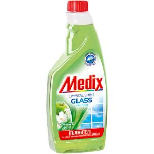  MEDIX препарат за почистване на стъкла, Fresia & apple, Пълнител, 500мл