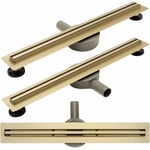 Rea Комплект душ канал с капак 80 см Rea Neo Slim Pro Gold (5902557352579)