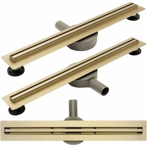 Rea Комплект душ канал с капак 80 см Rea Neo Slim Pro Gold (5902557352579)