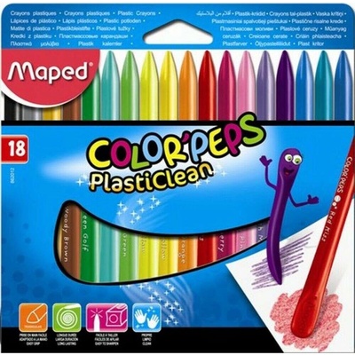 MAPED Voskovky Color' Peps 18 rôznych farieb