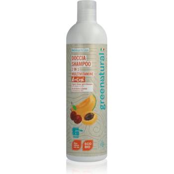 Greenatural Shower Gel & Shampoo душ гел и шампоан 2 в 1 с витамини A, C, E 400ml