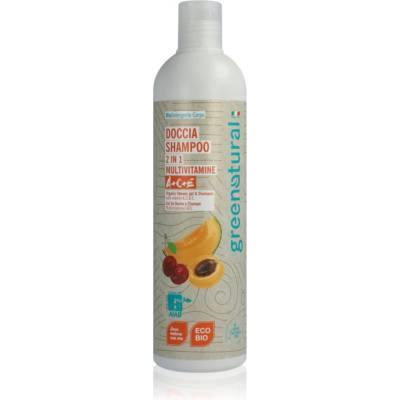 Greenatural Shower Gel & Shampoo душ гел и шампоан 2 в 1 с витамини A, C, E 400ml