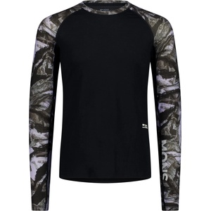 Mons Royale Мъжко мериносово термобельо Mons Royale Temple Merino Long Sleeve Merino base layer - Rock Camo / Black (015-2332-0313)