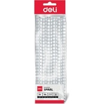 Deli Дели 10 мм 22 бр. бели пластмасови спирали del03845/22 (del03845/22)