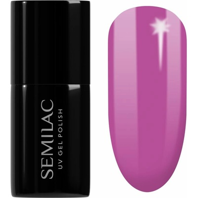 Semilac UV Hybrid Pastel Neons gélový lak na nechty s použitím UV/LED lampy odtieň 601 Neon Pink Punch 7 ml