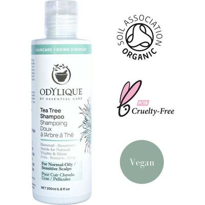 Odylique Čistící šampon proti lupům s kopřivou přesličkou a tea tree olejem 200 ml