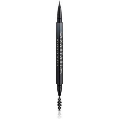 Anastasia Beverly Hills MicroStroke Brow Pen fix na obočie s kefkou Dark Brown 0,5 ml