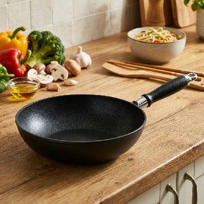 APETIT Wok 19FP126S PK vnútorný povrch nepriľnavý vonkajší povrch nepriľnavý mat 28 cm