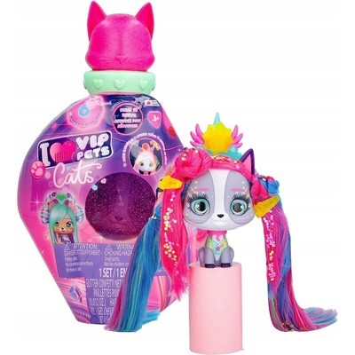 IMC Toys kočička na styling růžová se světelnými efekty