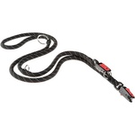 Ferplast Повод за куче Sport Reflex, нейлонов, черен 120-200 см