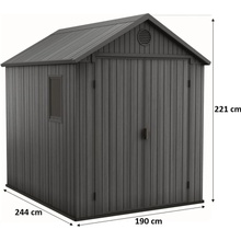 Keter Darwin 6 x 8 sivý