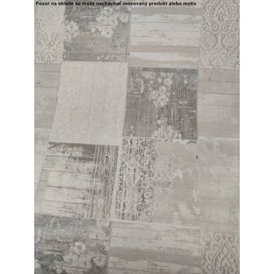 14025 Samolepiaca tapeta 45cm obklad šedí ornament 1m