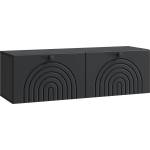 vidaXL Стенно монтиран ТВ шкаф Черно 98 x 31 x 30 см (898216)