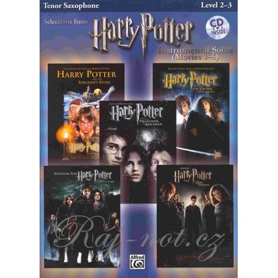 HARRY POTTER selections from movies 1-5 + CD pre tenor saxofón