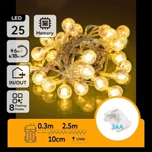 Aigostar LED Vonkajšia vianočná reťaz 100xLED 8 funkcií 13m IP44 teplá biela AI0445
