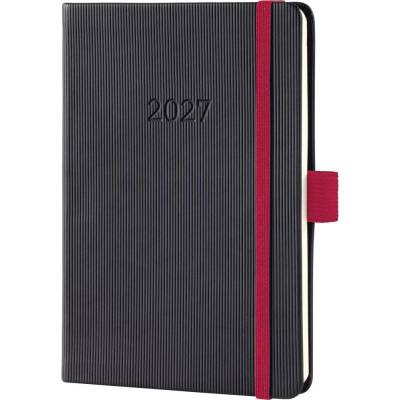 Sigel C2708 Conceptum Hardcover A5 týdenní 2027 černá