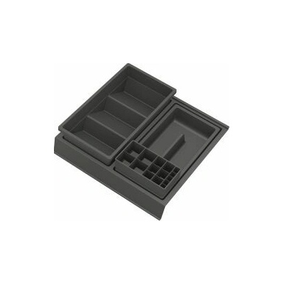 Kúpeľňový organizér s príslušenstvom 350mm 308x322x90mm antracit