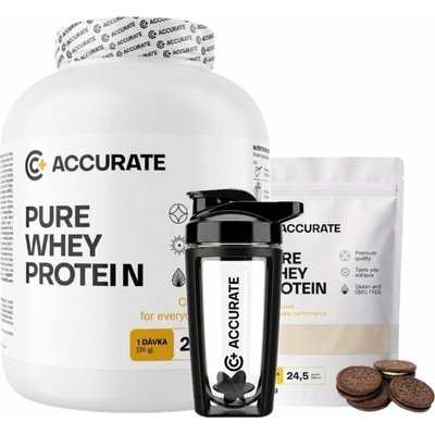 AKCE Accurate+ Pure Whey 2000 g + ZDARMA Pure Whey 500 g + Šejkr 500 ml – Zboží Dáma
