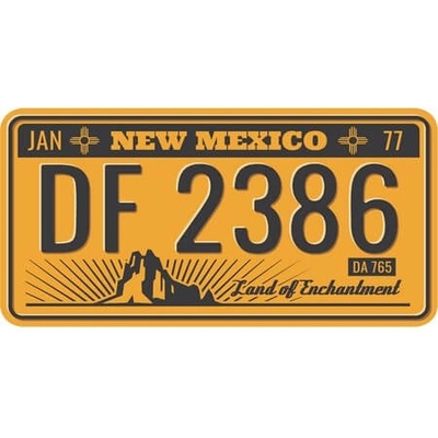 Ceduľa USA značky - New Mexico