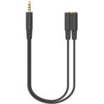Hama A4Tech Адаптер AD-3P 3.5mm жак мъжко - 2 х 3.5мм жак женско (A4-ADAP-AD-3P)