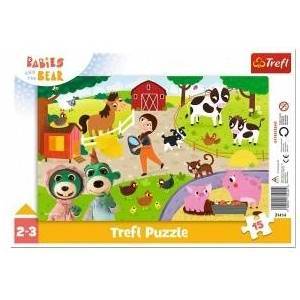 Trefl Puzzle 15 pieces Frame Cute Babes, Babies and Bowls
