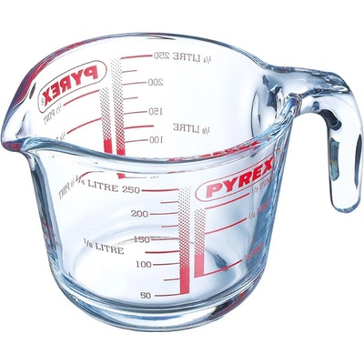PYREX Odmerka 0,25L, 9x8cm, sklo číre