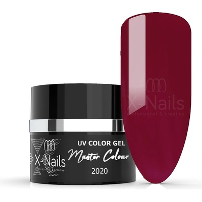 X Nails bezvýpotkový UV/LED gel Master Line DARK WINE RED 5 ml