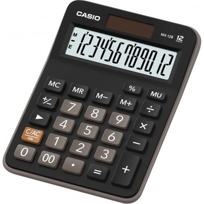 Casio MX-12B stolová čierna - Objednaj 1 ks a dostaneš darček 1 ks Batéria MAXELL zinkovo-mangánová AA (R6), 4 ks ( Platí do 30.9.2025)