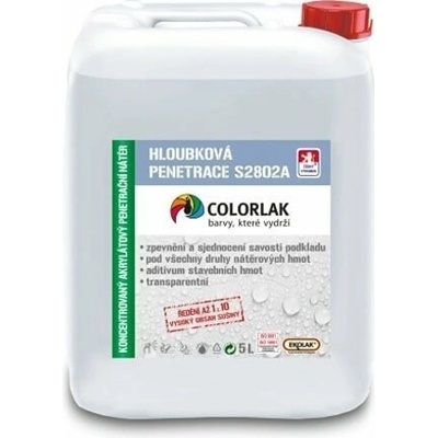 Colorlak Penetrácia S2802A , Hĺbková penetrácia a aditívum bezfarebný 5 l, 5 l
