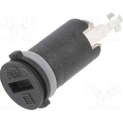 SCHURTER 3101.0320 Zásuvka; 10A; 250VAC; FPG2; na panel; černá; UL94V-0; termoplast