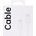 OPPO Кабел OPPO Type-C to Type-C DL149 за зареждане и синхронизация, бял (DL149_Cable_WHT)