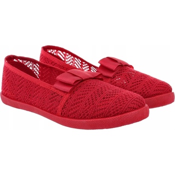 Detské čipkované baleríny s mašľou 6218