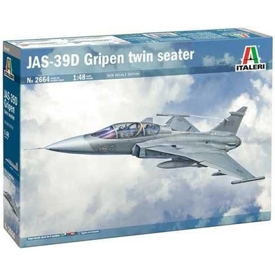 Italeri Model Kit letadlo 2664 JAS 39 GRIPEN TWIN SEATER 1:48