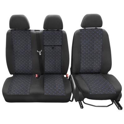 Тапицерия черна с син шев за бус Mercedes Sprinter 2006