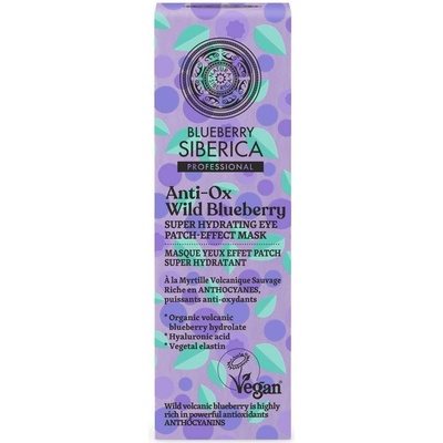 Natura Siberica Anti-OX Divoká Čučoriedka Super hydratačná maska na oči 30 ml