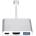 Mobilly USB-C адаптер HDMI, USB 3.0, USB-C за телефони или лаптопи, с поддръжка на зареждане на телефона