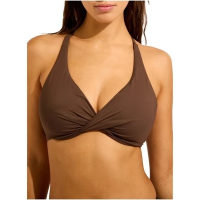 Seafolly Дамско бикини горнище Seafolly Women's Collective Wrap Front F Cup Bra Bikini top - Dark Chocolate - размер 36 (EU) (150-2121-0613)