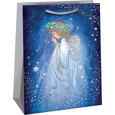 Taška papírová Lux, dárková vánoční, 30x14x42 cm, design 0146