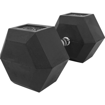 Gorilla Sports šesťhranná pogumovaná činka 40 kg