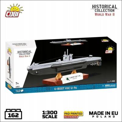 Cobi 4857 II WW Německá ponorka U-Boot VIIC U-96, 1:300, 162 k