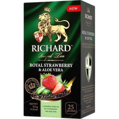 Richard zelený čaj Jahoda a Aloe Vera 25 ks