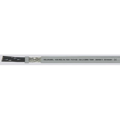 Helu F-CY-OZ 16533-1000 riadiaci kábel 3 x 0.50 mm² 1000m sivá